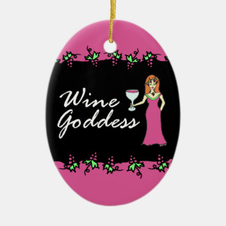 Wine Goddess Divine Grapevine Garland Ceramic Tree Decoration