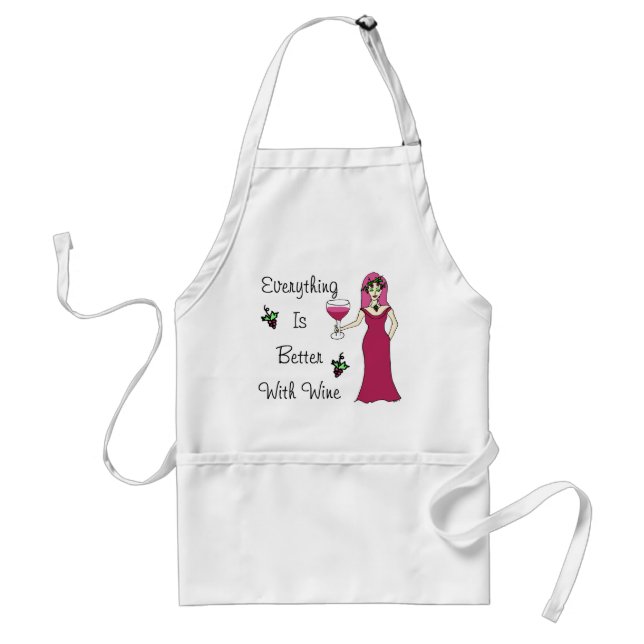 Wine Goddess Simply Divine "Better With Wine" Standard Apron (Front)