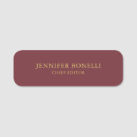 Wine & Gold Colour Professional Trendy Modern Plai