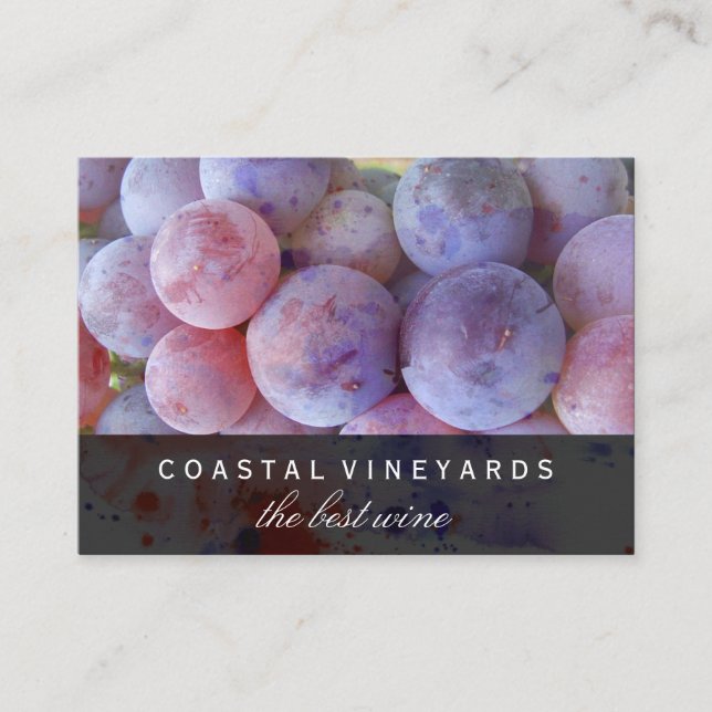 Wine Grapes Business Card (Front)