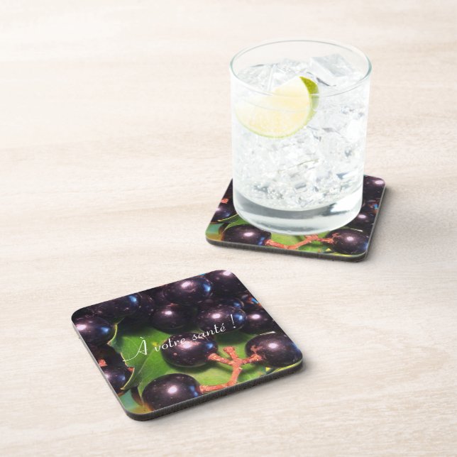 Wine Grapes Coaster (Right Side)