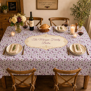 Wine Grapes Elegant Hand-Illustrated Watercolor Tablecloth