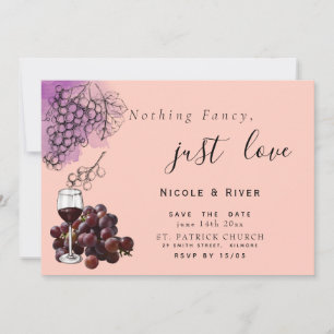 Wine & grapes invitation