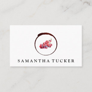 Wine Grapes Logo Business Card