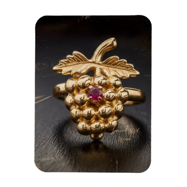 Wine Grapes Magnet (Vertical)