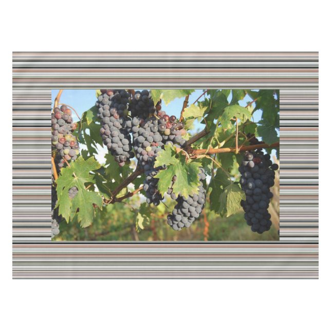 Wine Grapes On Vine Tablecloth (Front (Horizontal))