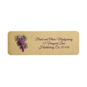 Wine Grapes Return Address