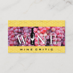 Wine Grapes   Vineyard Estates Business Card