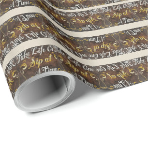 Wine Graphic Humour Wrapping Paper