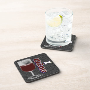 Wine GRAPHICS HUMOR Coaster