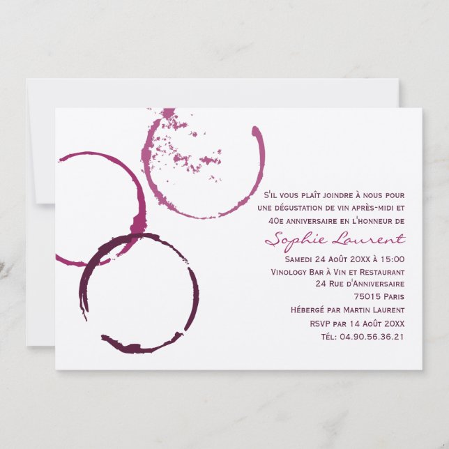 Wine Guided Holiday Invitation (Front)