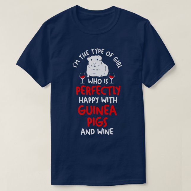 Wine Guinea Pig Premium 5671  T-Shirt (Design Front)