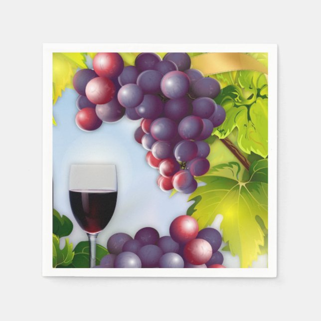 Wine Harvest Napkin (Front)