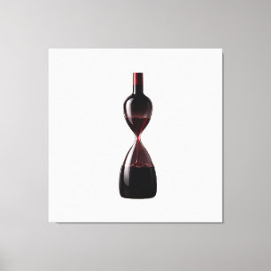 Wine Hourglass Canvas Art