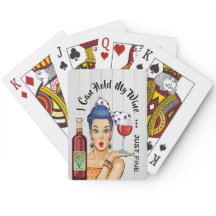 WINE HUMOR Playing Cards