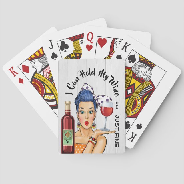 WINE HUMOR Playing Cards (Back)