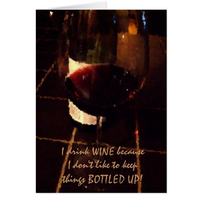 Wine Humour Graphics Card (Front)