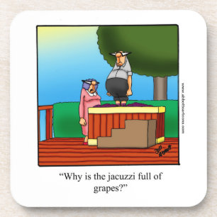 Wine Humour "Jacuzzi" Coaster Set "Spectickles"