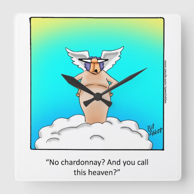 Wine Humour "Spectickles" Wall Clock Gift (Front)