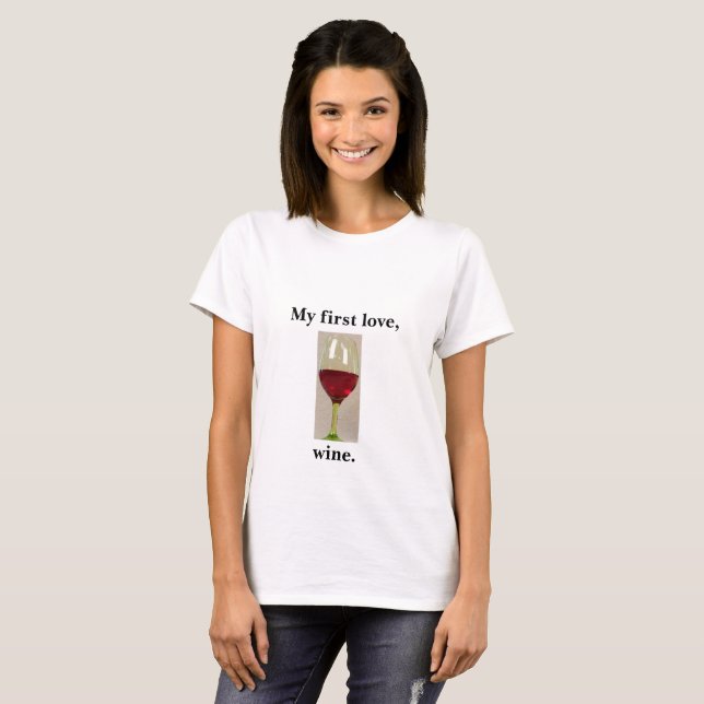 Wine Humour T-shirt (Front Full)