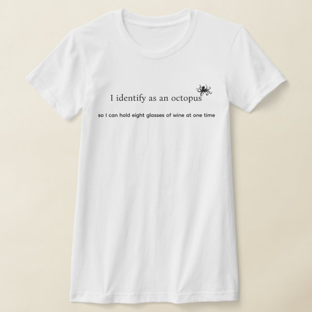 Wine Humour T-Shirt (Laydown)