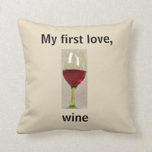 Wine Humour Throw Pillow