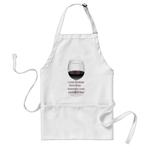 Image of WINE - I LOVE COOKING WITH WINE Standard Apron