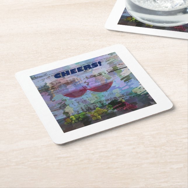Wine Impressions Digital Paper Coasters (Angled)