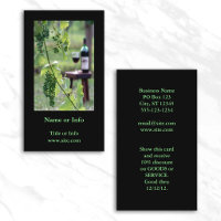 Wine in Vineyard Vertical Photography