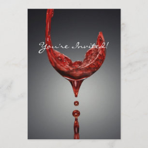 Wine invitation card