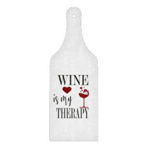 Wine is my Therapy Glass Cutting board