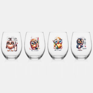 Wine Is My Therapy Stemless Wine Glass