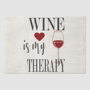 Wine Is My Therapy Tissue Paper