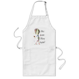 Wine is the answer, what was the question? long apron