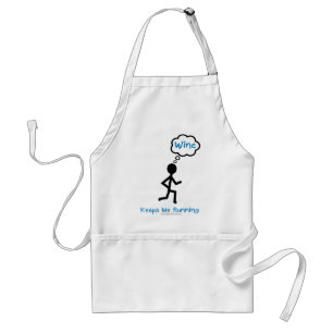 Wine - Keeps Me Running Standard Apron