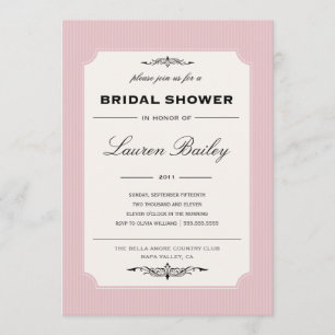 WINE LABEL BRIDAL SHOWER INVITATION