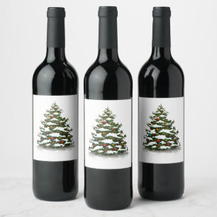WINE LABEL : CHRISTMAS TREE