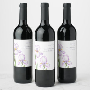  Wine Label  for a Modern Wedding. 