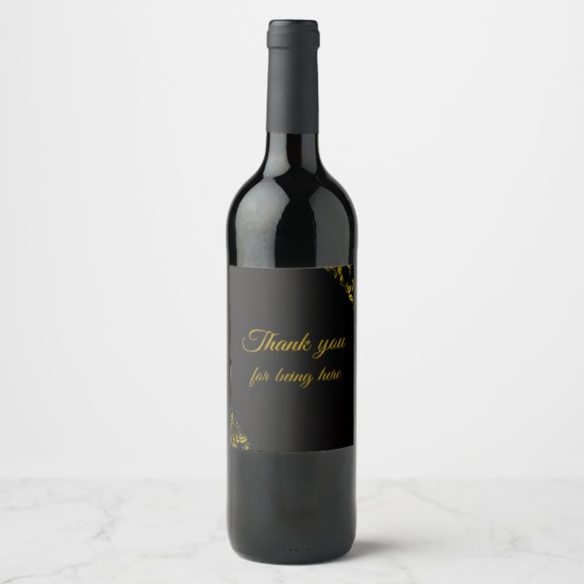 Wine label-Midnight Elegance Label (Front)