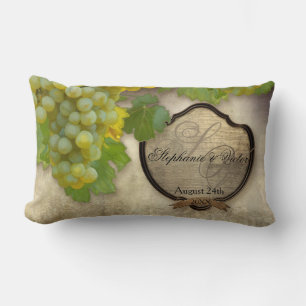 Wine Label Personalised Grape Winery Home Decor Lumbar Cushion