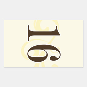 Wine Label Table Number Stickers 16