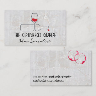 Wine Logo   Marble and Stain Business Card