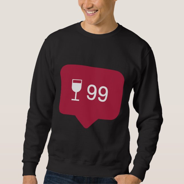 Wine Love Count Sweatshirt (Front)