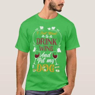 Wine Love For Animals funny T-Shirt