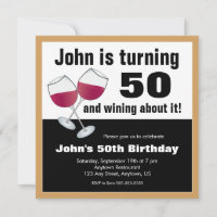 Wine Lover 50th Birthday Party
