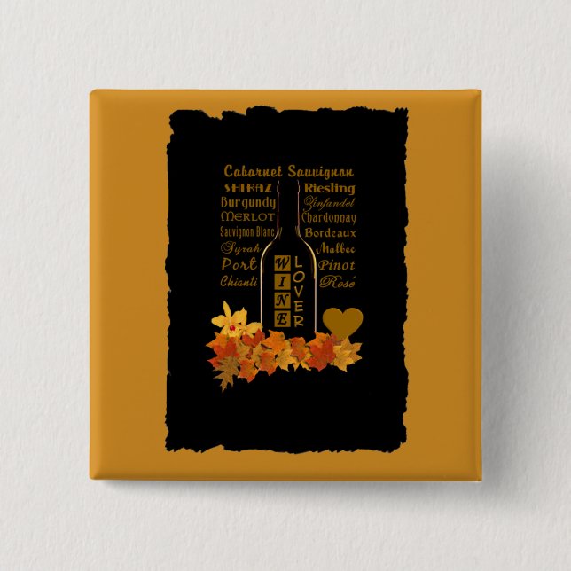 Wine Lover button (Front)