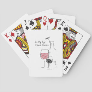 Wine Lover Funny Gifts Playing Cards