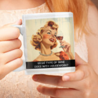 Wine lover  Funny Retro 50s Saying