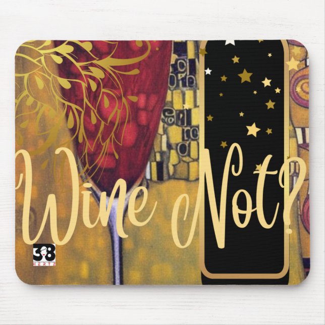 Wine Lover Mouse Mat (Front)