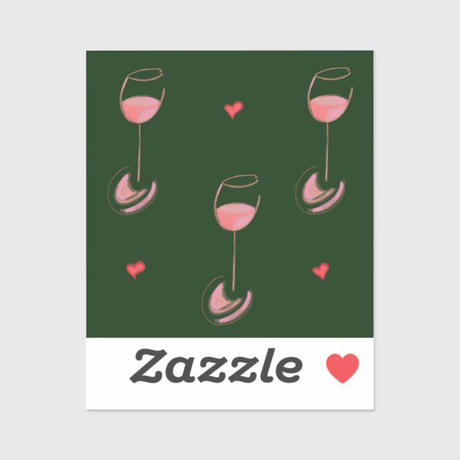 Wine lover sticker (Sheet)